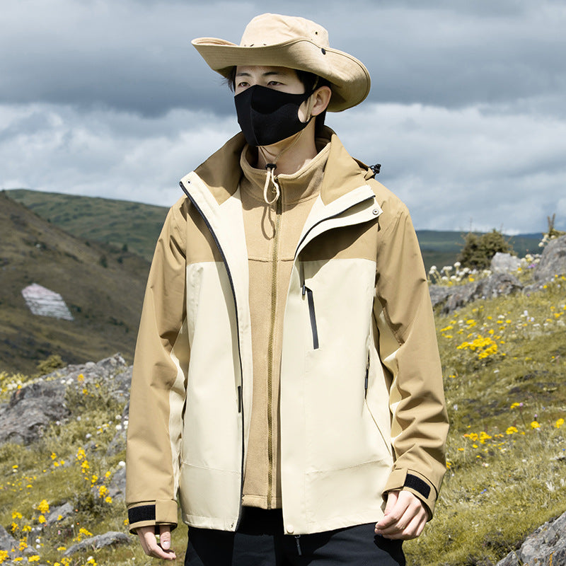Three-in-One Waterproof Mountaineering Jacket Unisex