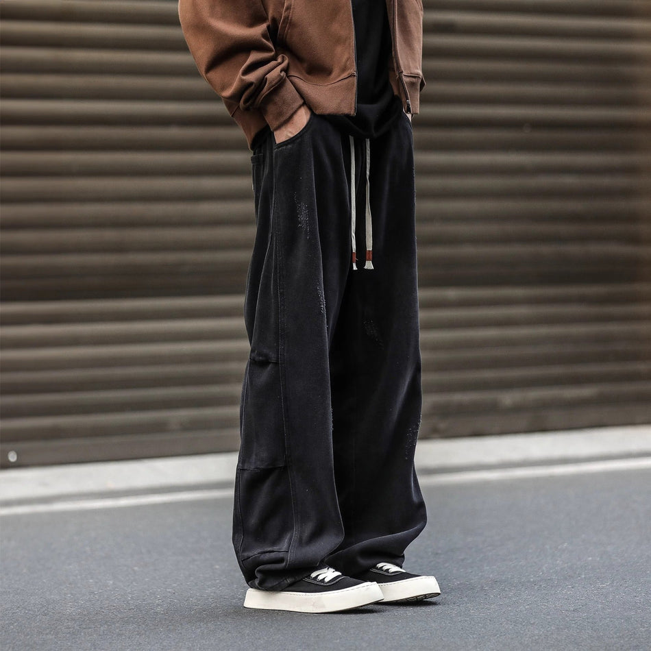 Men’s Black Vintage Jeans | Hong Kong Loose Fit Style