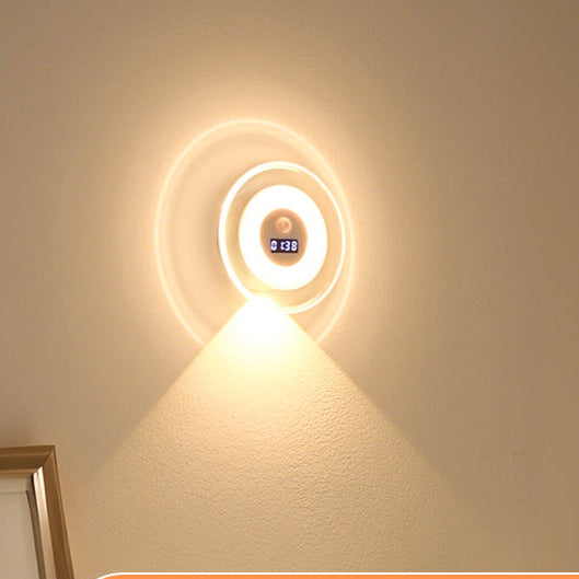 LED Clock + Motion Sensor Night Light – Remote-Control