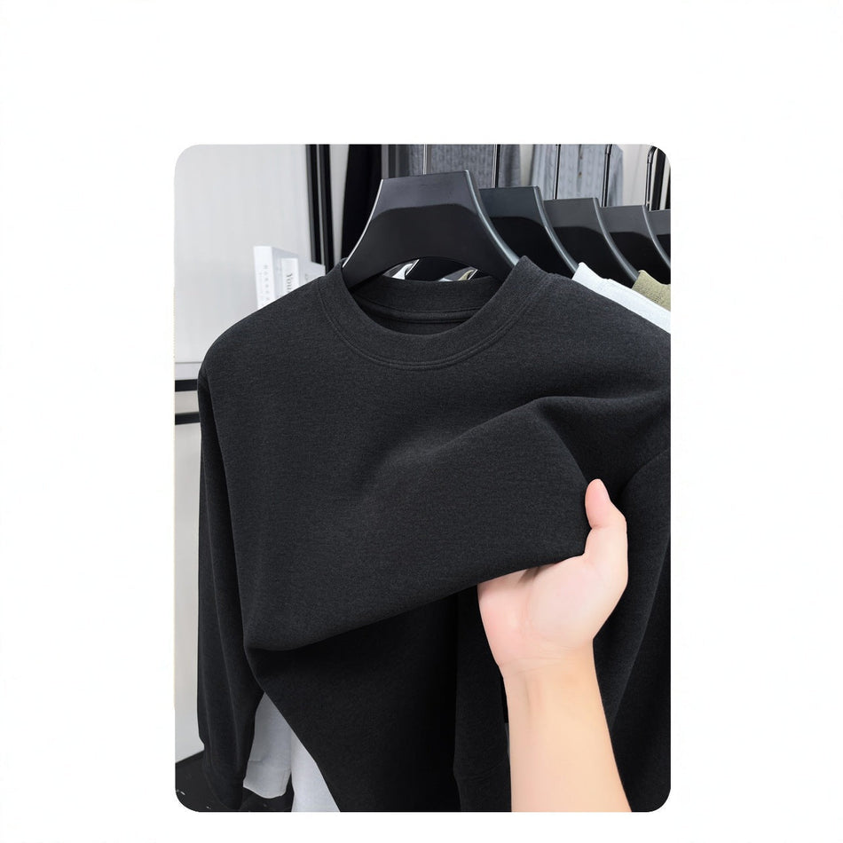 Men's Half-High Wool Sweater – Autumn Winter Thick Knit