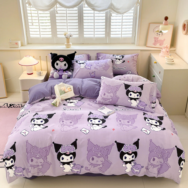 Sanrio Authorized Class A Cotton Cartoon Bed Set