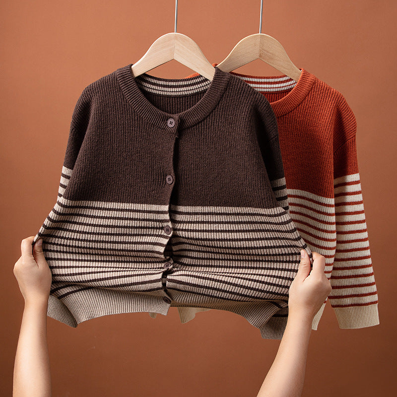 Kids’ Cashmere Wool Cardigan – Autumn/Winter Knit Sweater