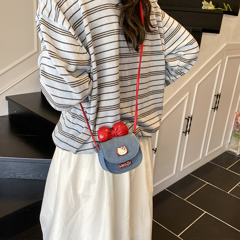 Cute Cat Coin Purse | Girls' Mini Crossbody Bag
