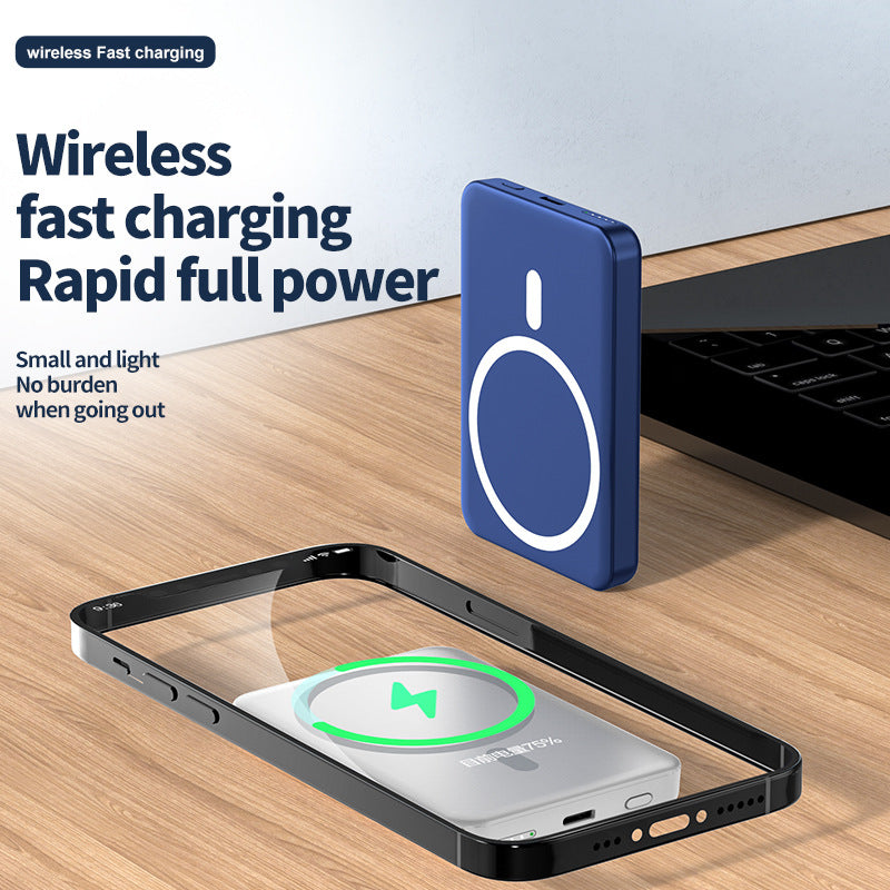Magnetic Wireless Power Bank 5000mAh – Fast Charging