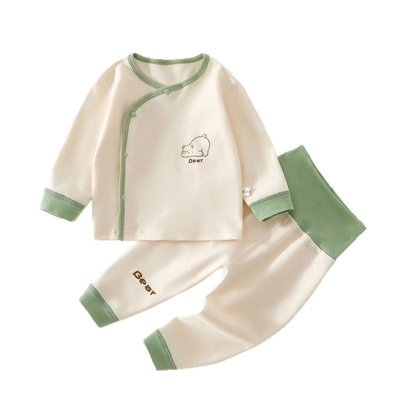 Baby Cotton High-Waist Pajama Set Spring & Autumn