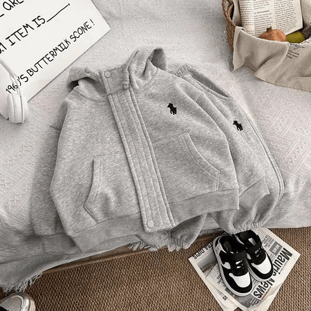 Korean Hoodie Ankle Pants Set Spring Autumn 2026 – Spring Autumn Kids Fashion Nepal | Tudoholic