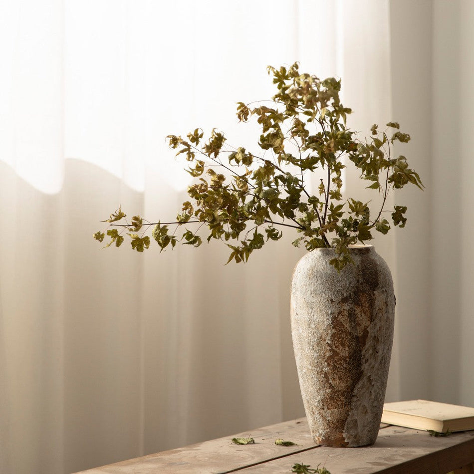 Mottled Retro Chinese Ceramic Vase for Home Decor