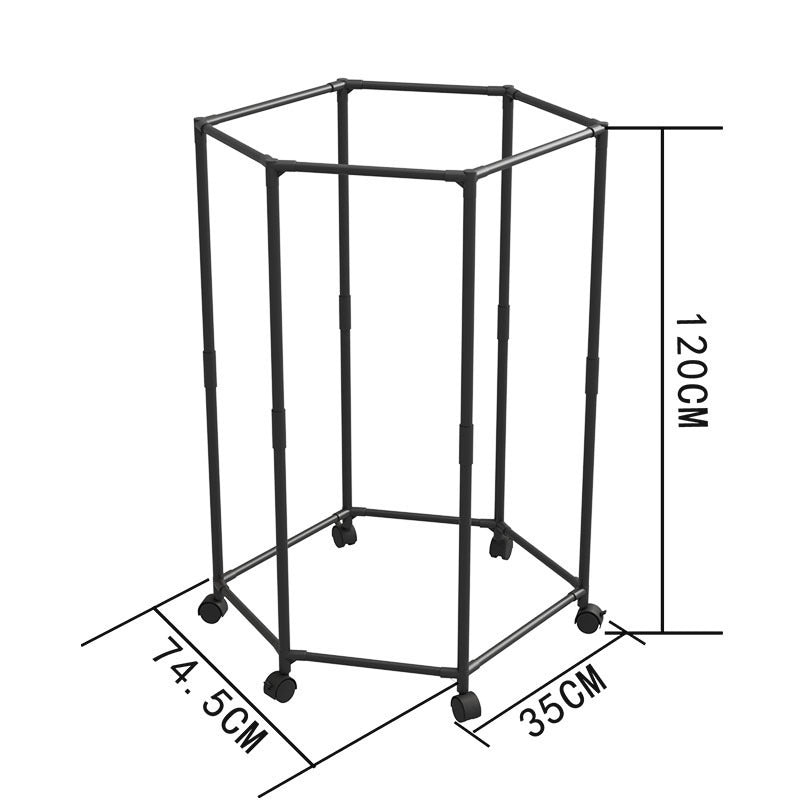 Hexagonal Rotating Clothes Drying Rack – Floor-Standing