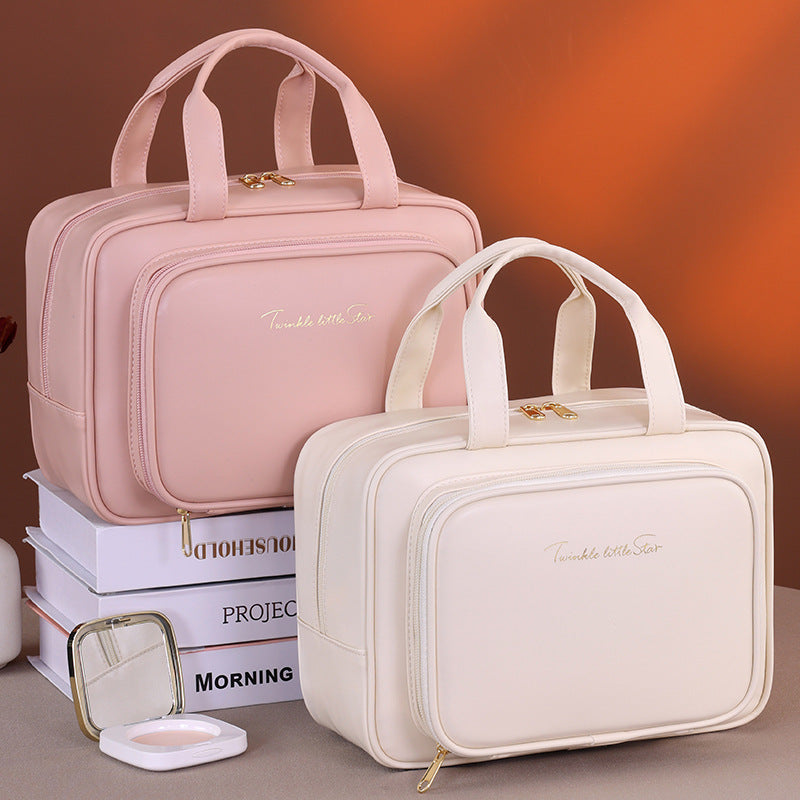 Large-Capacity Partitioned Travel Cosmetic Bag