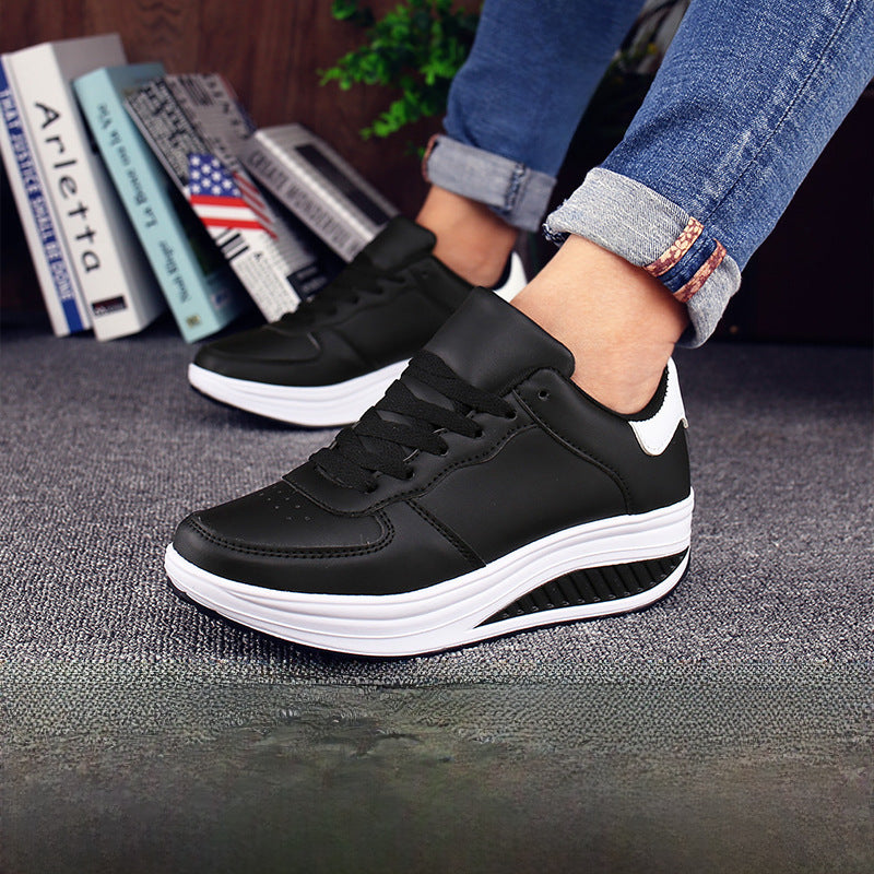 INSTOCK-Leather Sports Shoes – Large Size Casual Sneakers Casual