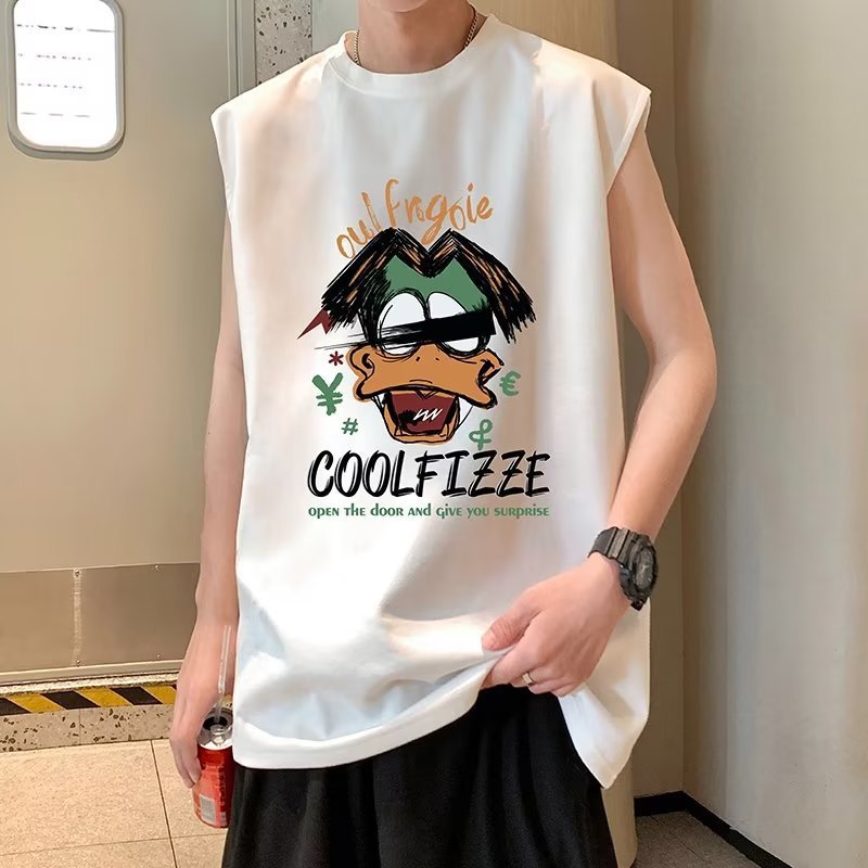 2024 New Summer Hong Kong Style Men’s Vest – Sleeveless Sports