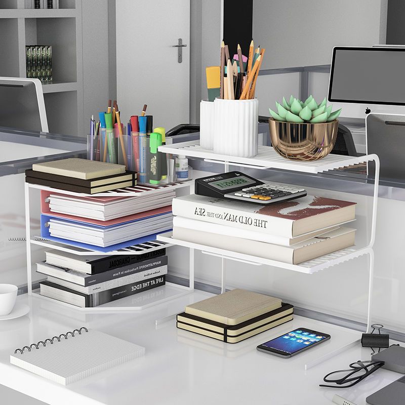 Multi-Layer Desktop Book Rack for Office & Dorm