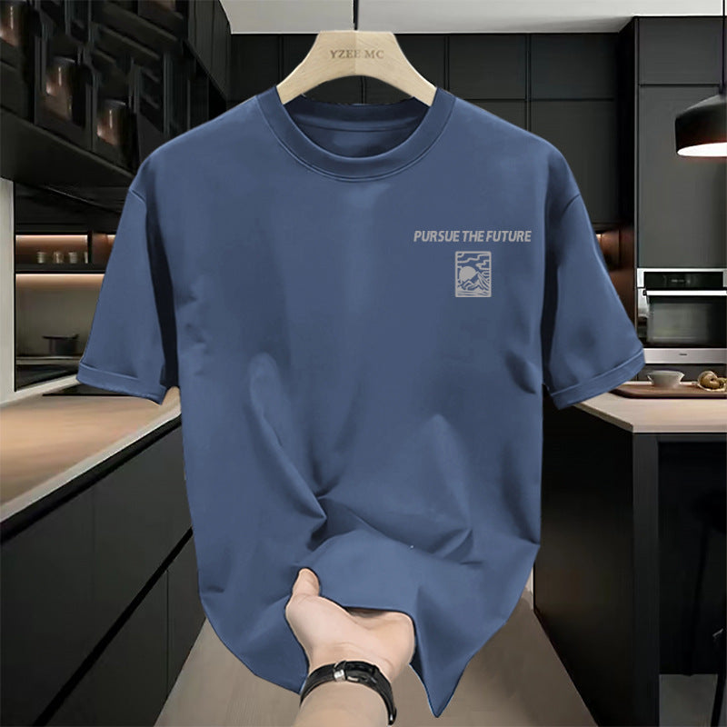 INSTOCK-Men’s Summer Loose Cotton Printed Casual T-Shirt