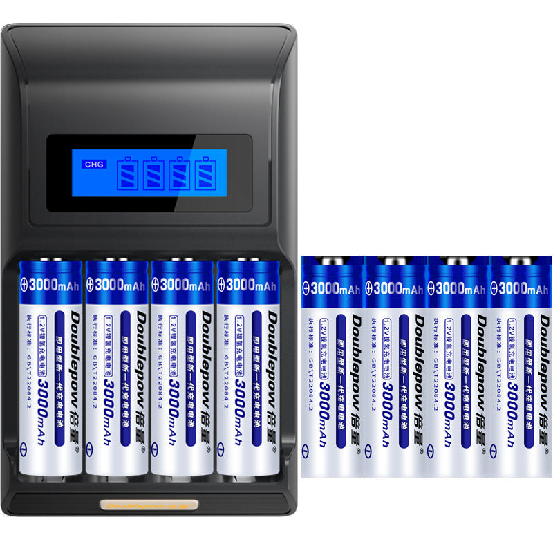 Universal Smart LCD Battery Charger – 8×No.5 Rechargeable