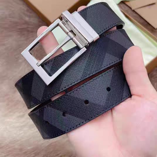 TB Genuine Leather Belt – Luxury Pin Buckle for Men