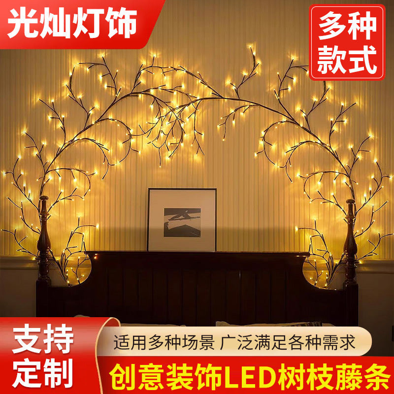 Rattan LED Lamp for Bedroom & Decorative Lighting
