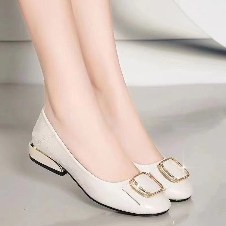 STOCK-Soft Leather Work Shoes – Flat Loafers for Women