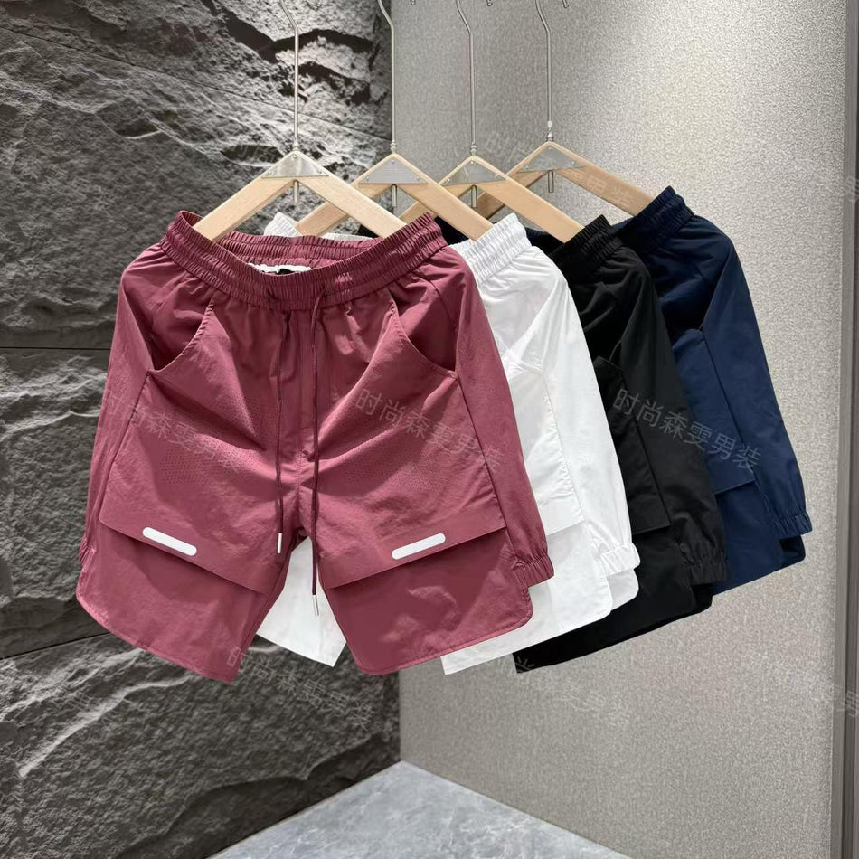 Men’s Summer Mesh Quick-Dry Ice Silk Shorts High-End