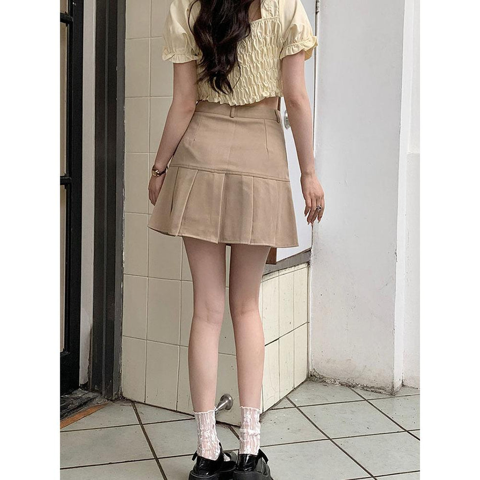 High-Waist A-Line Pleated Skirt – Summer 2026
