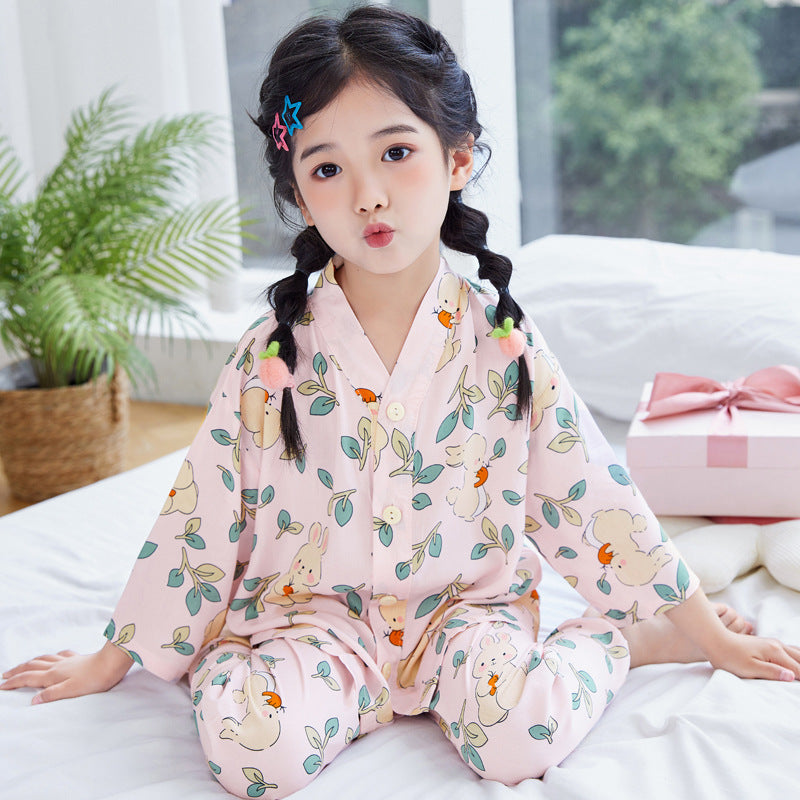 Children’s Cotton Silk Summer Pajama Set