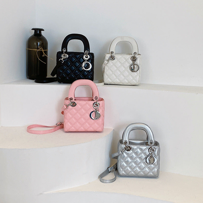 Chanel-Style Glossy Messenger Bag for Women