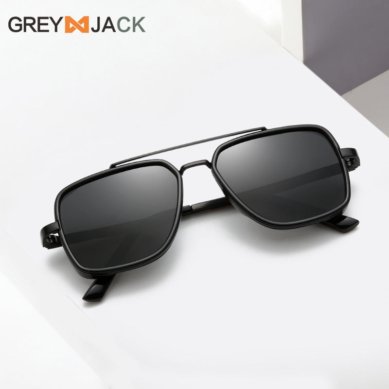 Polarized Large Frame Sunglasses – Unisex Double Beam Design