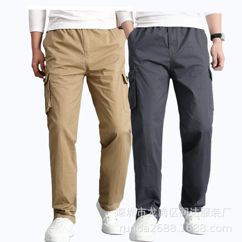 STOCK-Men's Workwear Cargo Pant Multi-Pocket Durable