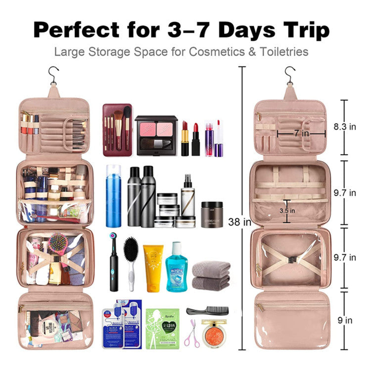Women's Travel Cosmetic & Toiletry Bag – Portable Storage Set