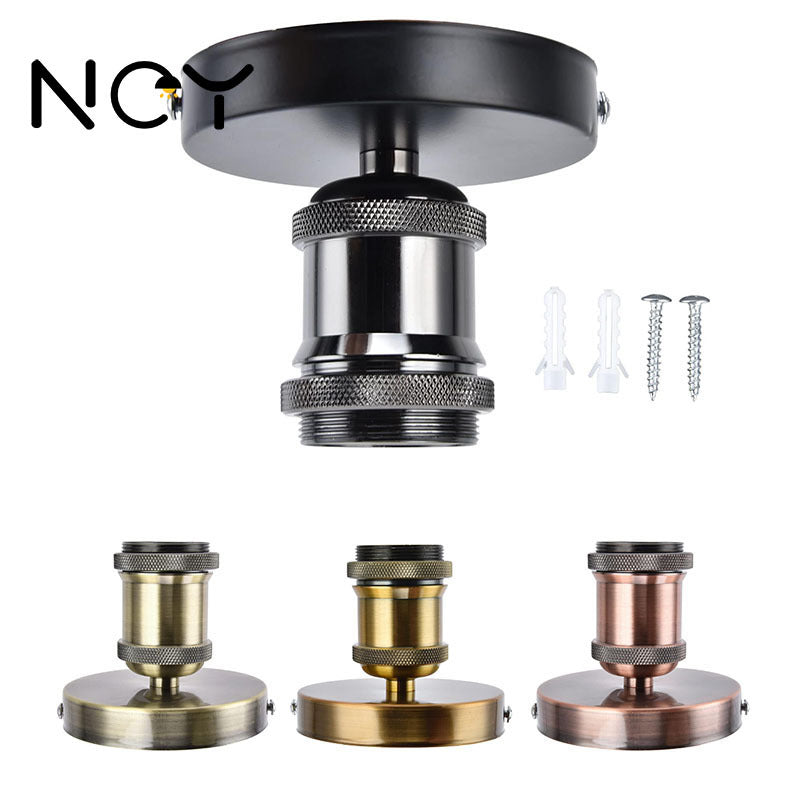 Retro Industrial Ceiling E27 Screw Ceramic Lamp Holder