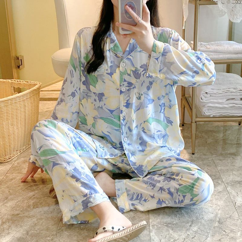 INSTOCK-Cotton Silk Pajama Set – Long Sleeve