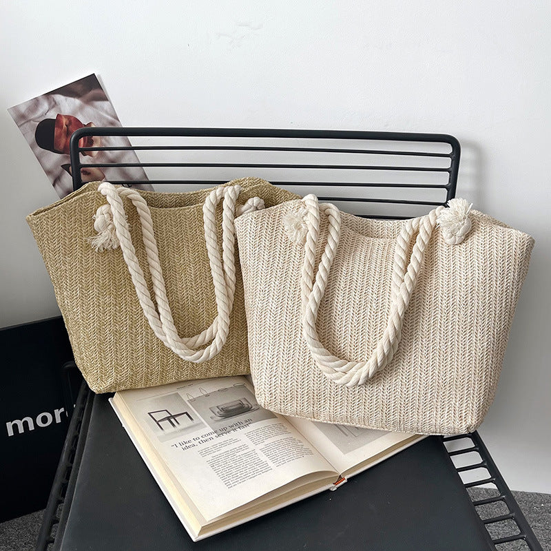 2025 Stylish Straw Woven Tote Bag – Large Capacity & Trendy