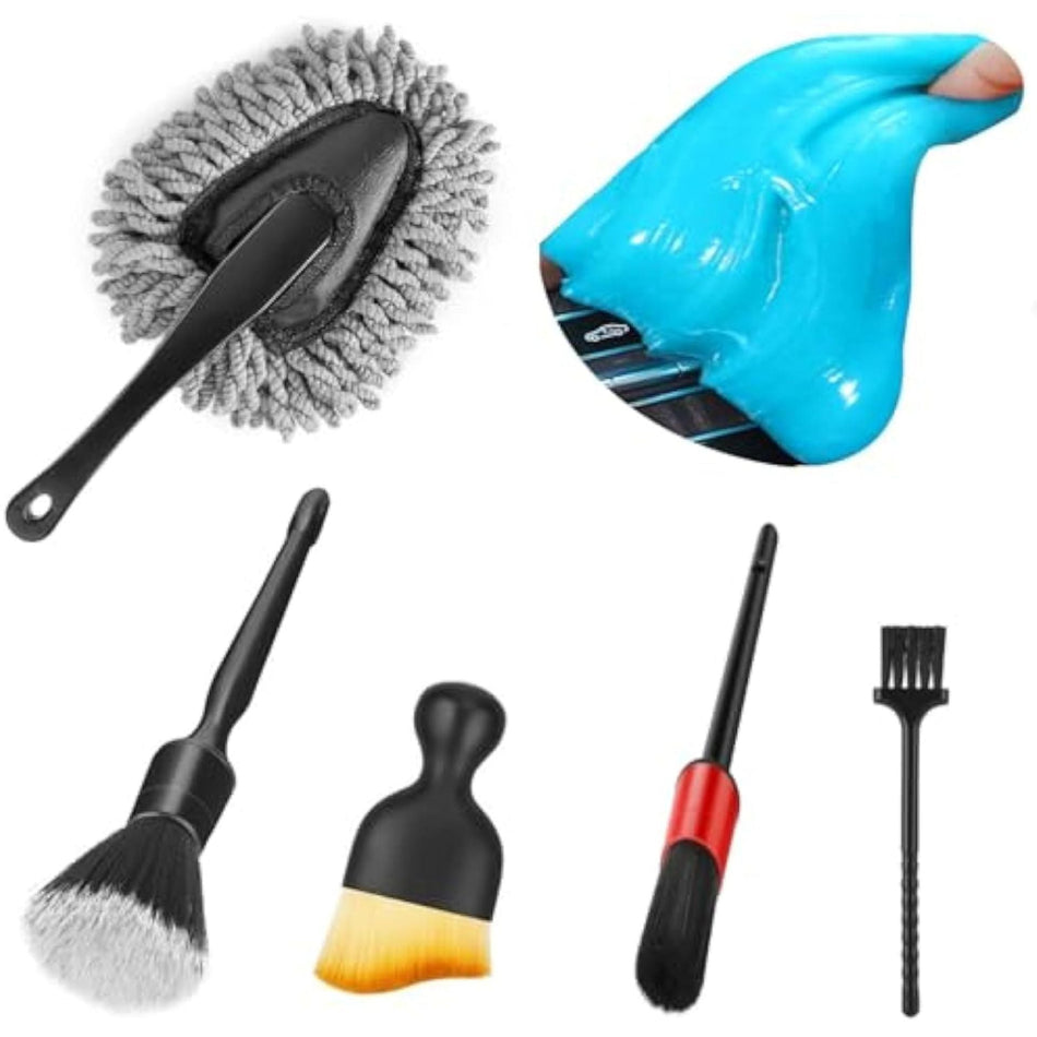 Car Interior Dust Collector Gel Brush Cleaning Kit SUV Truck