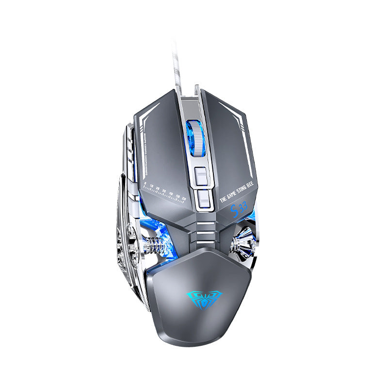 Tarantula S33 Wired Gaming Mouse with Macro & RGB Light – Tudoholic