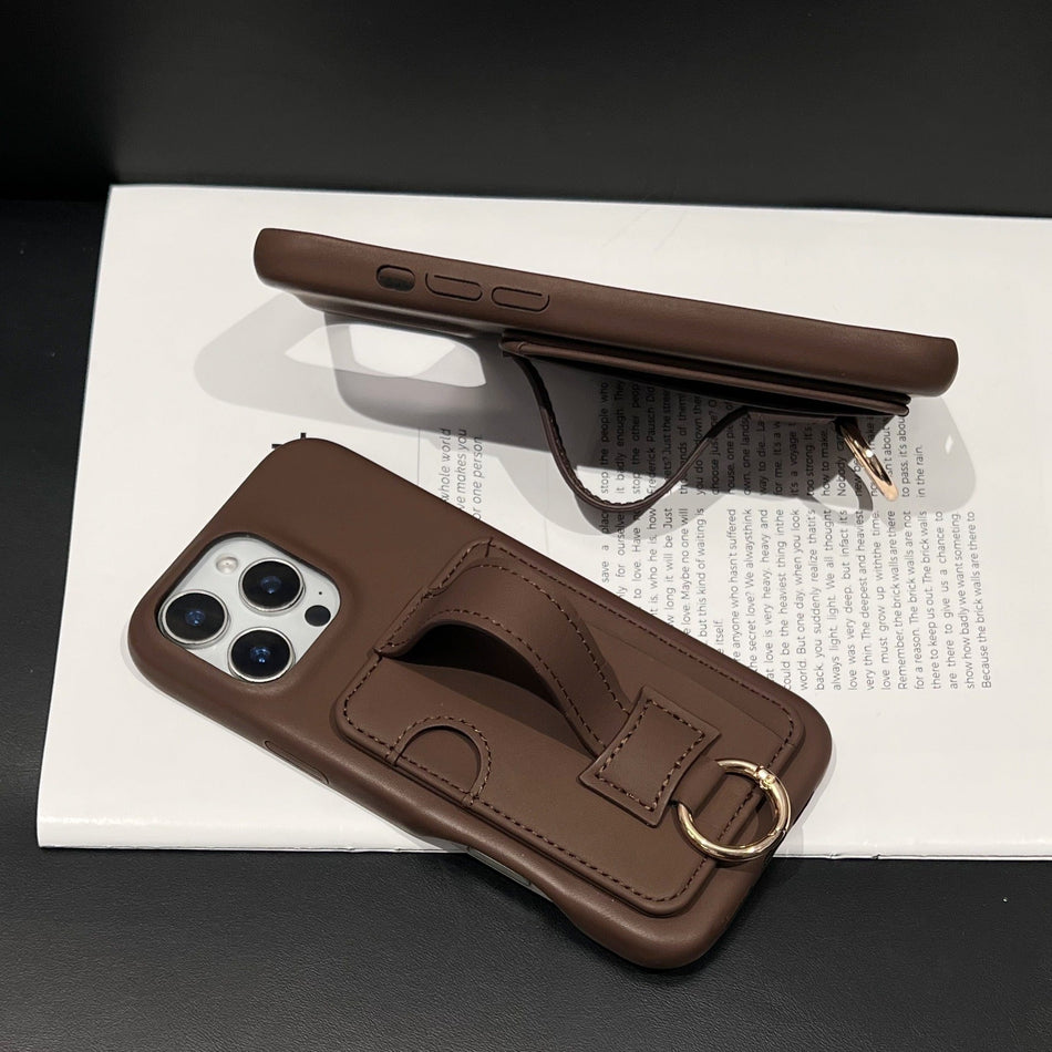 Sheep Pattern Card Holder iPhone Case