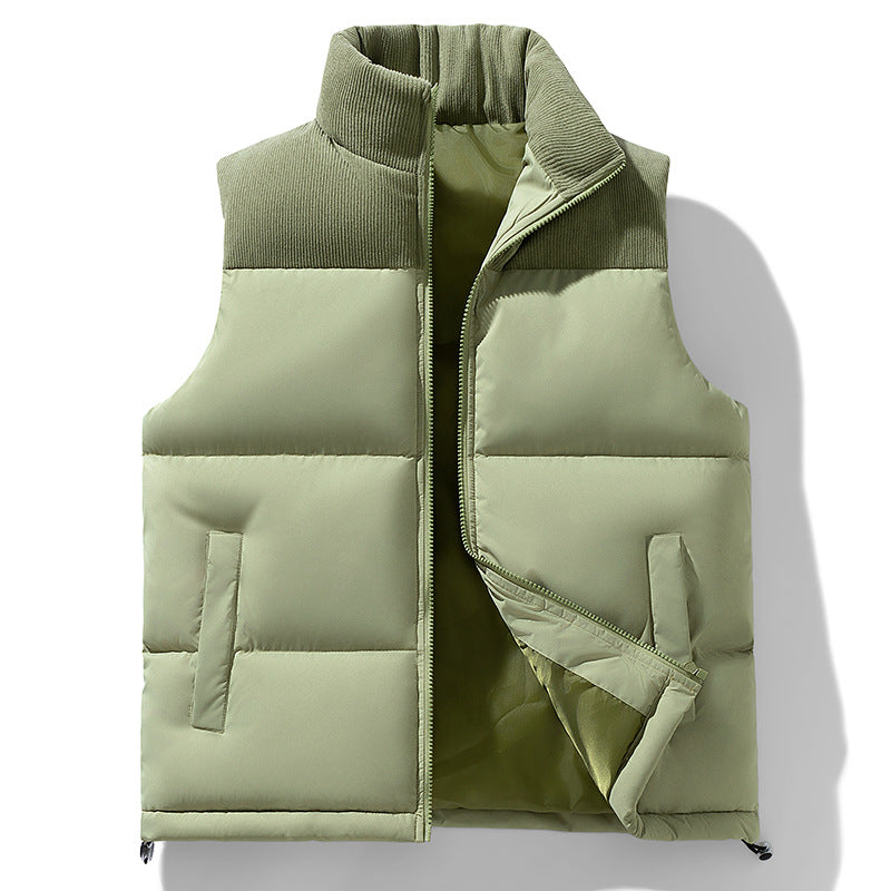 STOCK-Men’s Cotton-Padded Down Vest – Autumn/Winter Couple Jacket