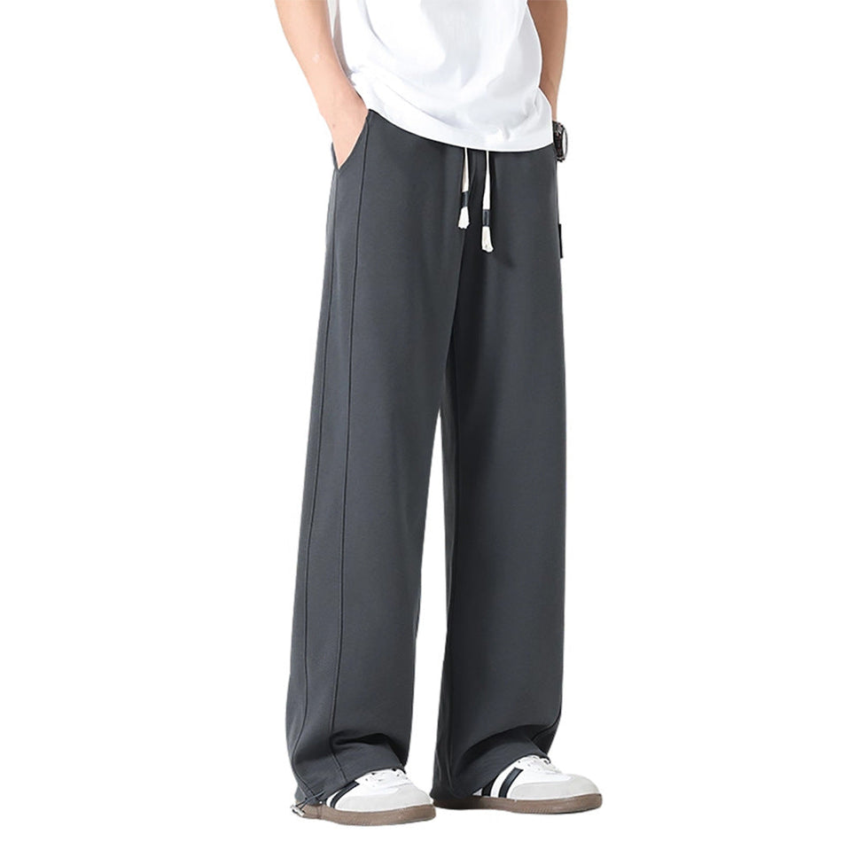 Men’s Autumn Wide-Leg Sports Sweatpants Loose Fit