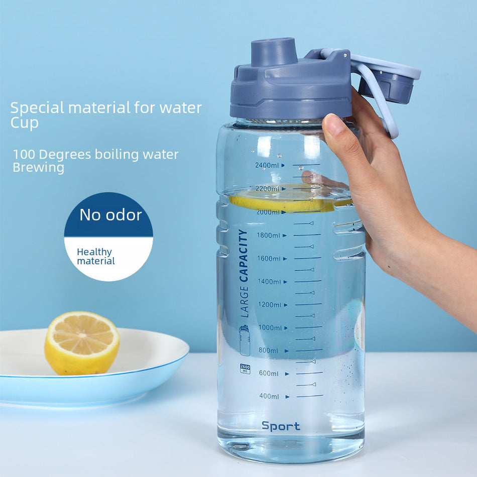 2.6L Leak-Proof Sports Water Bottle – Large & Durable