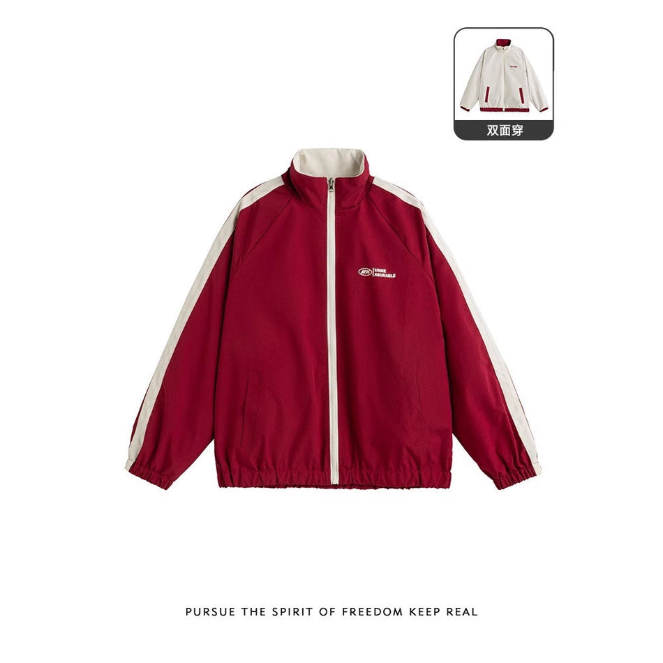 Double-Sided Waterproof Retro Jacket – Men’s & Women’s Couple