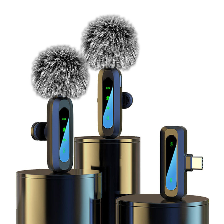 J3 One-to-Two Wireless Collar Mic – Noise-Reducing Live Broadcast