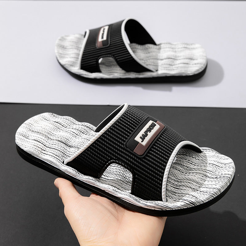 Men’s Four-Season EVA Slippers – Thick-Bottom Non-Slip Massage
