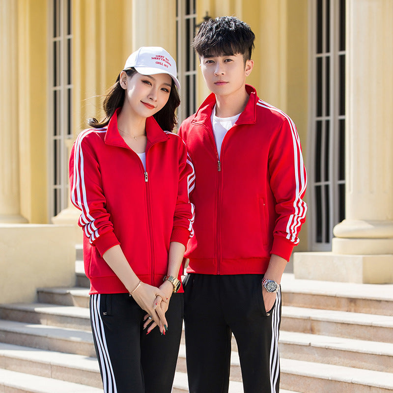 Men's 2026 Sports Suit Casual Running Sweatshirt Jacket Set