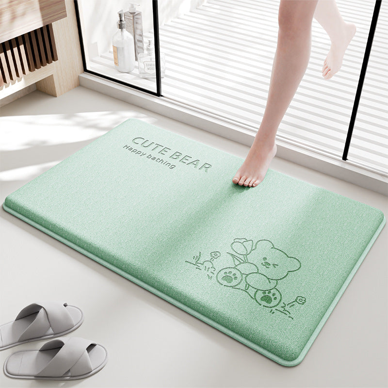 Cartoon Absorbent Non-Slip Bathroom & Door Mat 2025