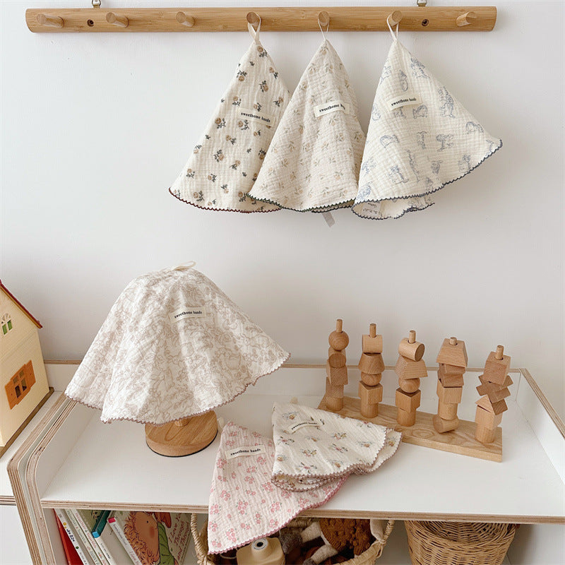 Ins Style Cotton Hand Towel for Kitchen, Bathroom, and Kids