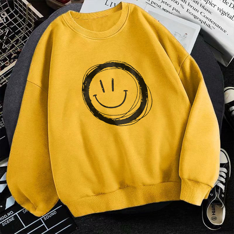 Men’s Fleece-Lined Crewneck Sweater Autumn-Winter