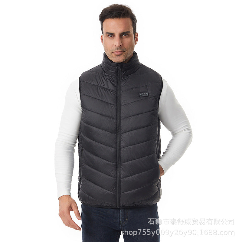 Men’s Smart Heating Vest – USB Rechargeable Winter Jacket