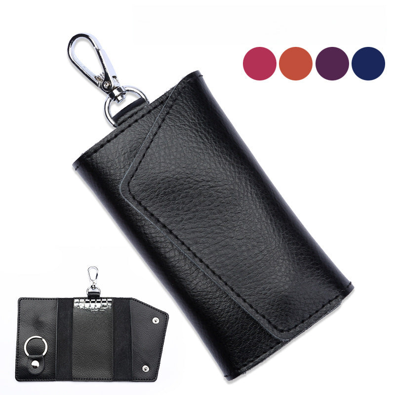 Cowhide Key Holder – Unisex Keychain Bag