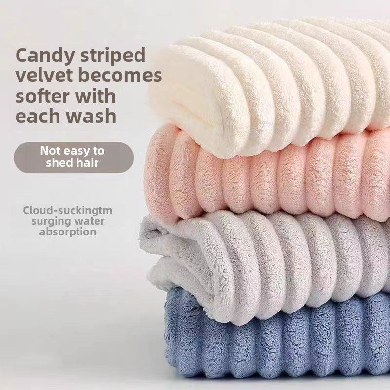 Soft Coral Fleece Face Towel – Lint-Free & Absorbent