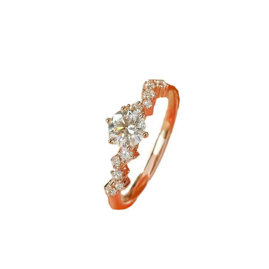 Star Wish Full Diamond Zircon Open Ring