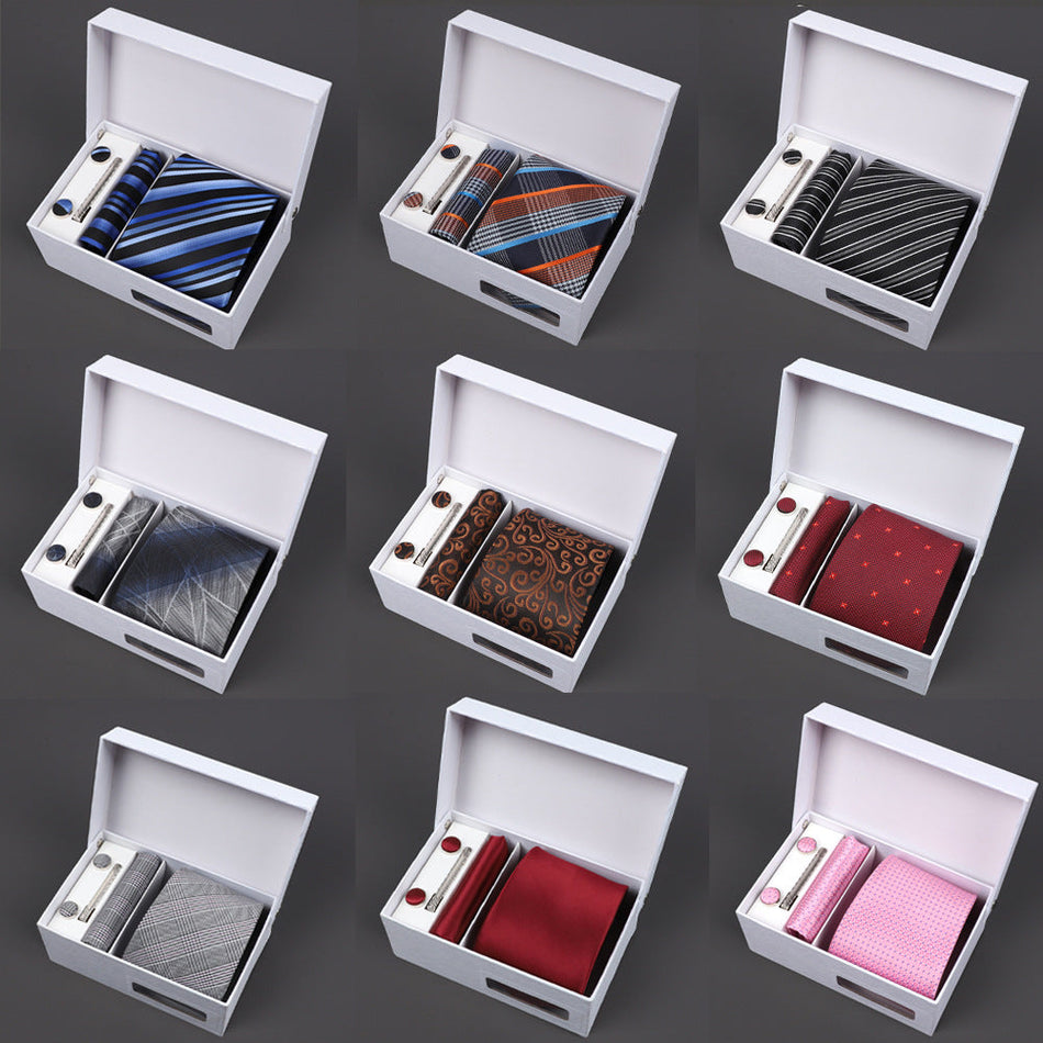 Embroidered Tie & Bow Tie Gift Box – Logo Custom Option