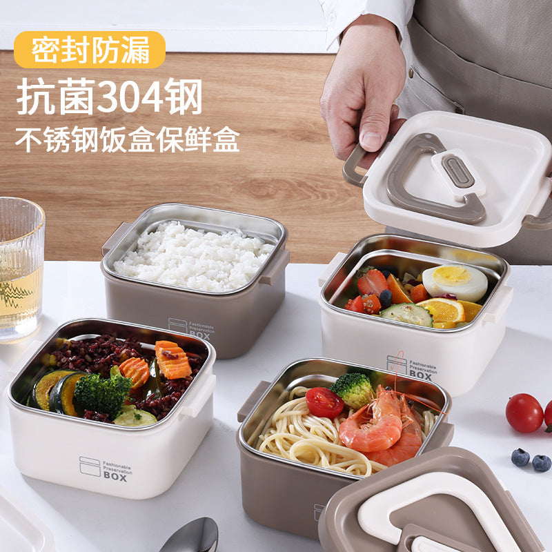 Stainless Steel Insulated Lunch Box with Bag